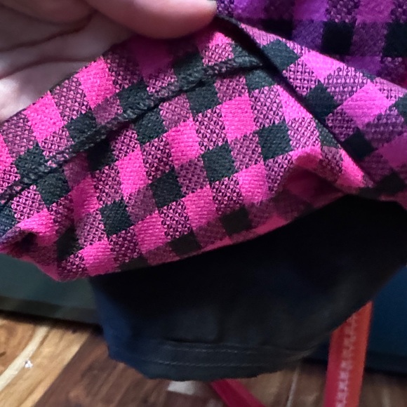 Vintage 80s or 90s Pink and Black Checkered Women's pencil Skirt - Picture 7 of 10